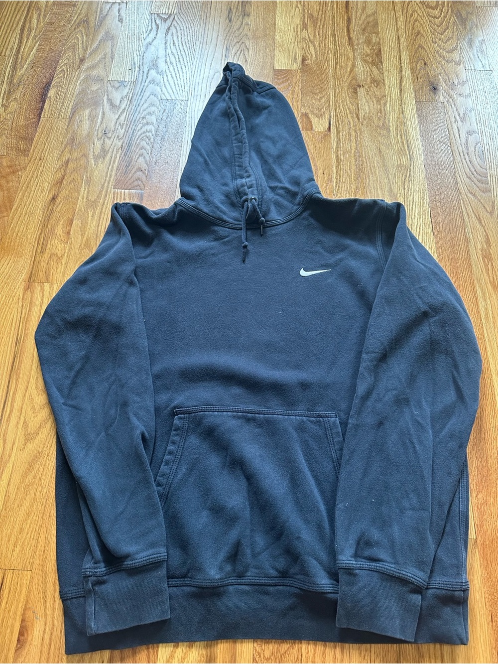 Nike Men's Vintage Navy Blue Hoodie